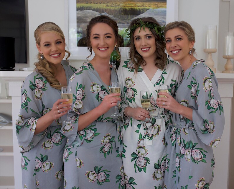 Bridesmaid Robes Bridesmaids Proposal Ideas Cheap Bridal Etsy