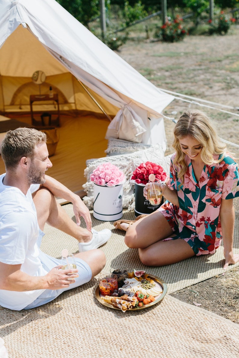 FLORAL Bride Pajama Set WEDDING Day Pajamas PINK Bridal Etsy