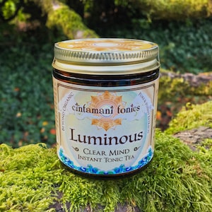 Luminous ~ Clear Mind Instant Tonic Tea. Chinese Shen Tonics. Brain, Memory Support. Lion&#39;s Mane. Instant Tea Herbal Extracts..
