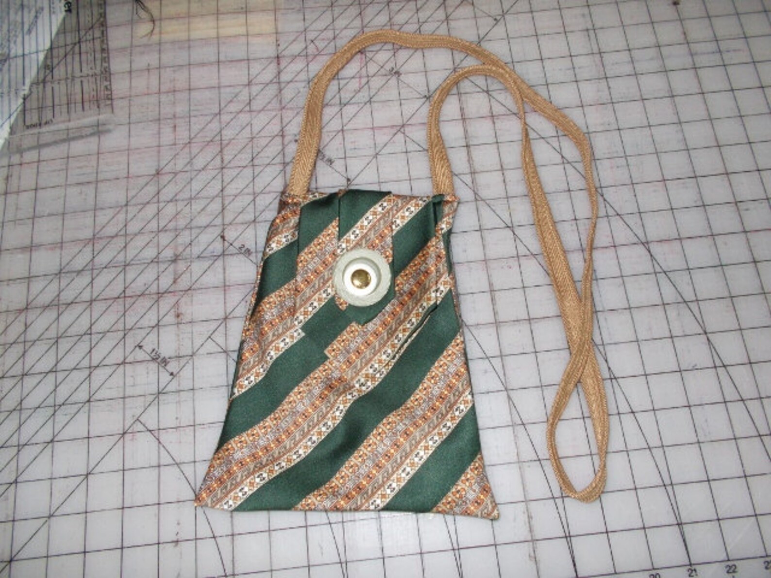 NECKTIE PURSE PDF pattern// from only one necktie Etsy