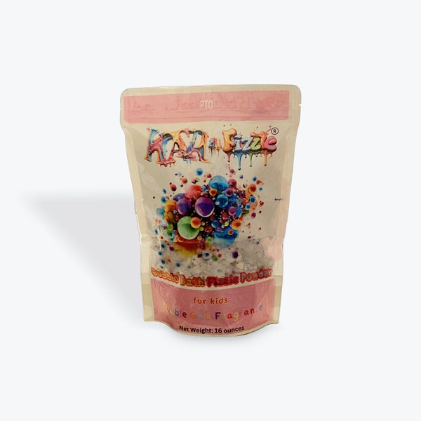 KAA-fizzie Bubble Gum Bubble Bath Fizzie Powder