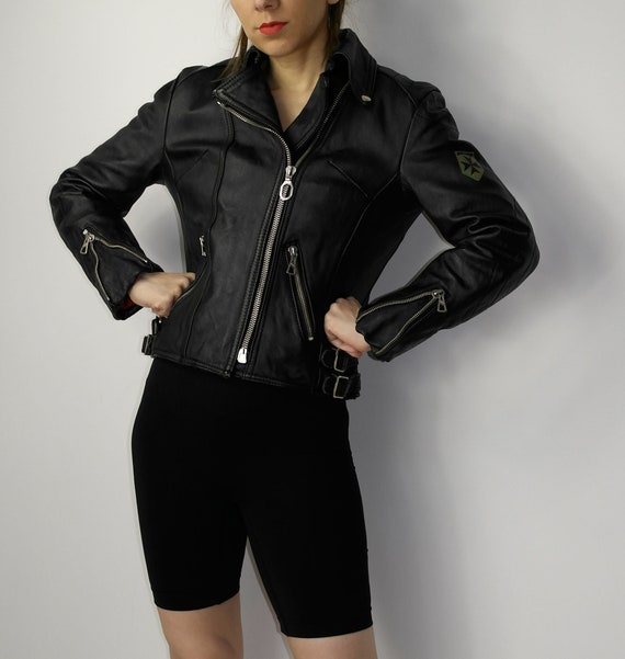 Vintage Harro Germany leather jacket jacket / Rea… - image 5