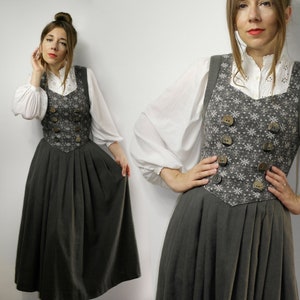 Vintage ISOLA Trachten Octoberfest Dress / Austrian Dirndl folk dress / Austrian german dress / bavarian dress