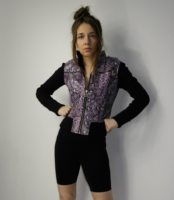 Coogi Y2K snake print jacket / 00s COOGI Women's … - image 3