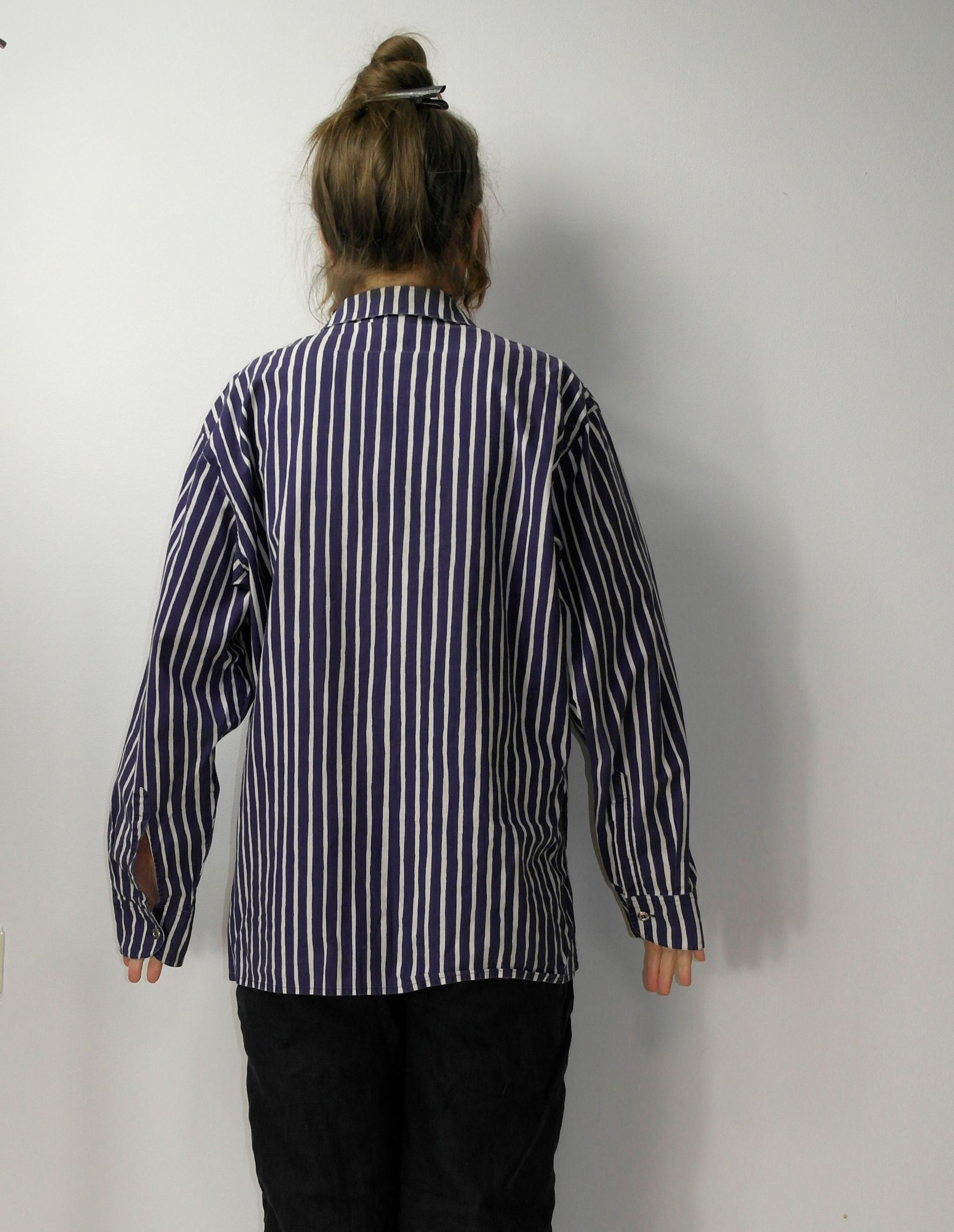 カ*ナ様 マリメッコVintage marimekko Stripe shirt Vintage Marimekko Button Down Shirt / Marimekko Jokapoika Shirt