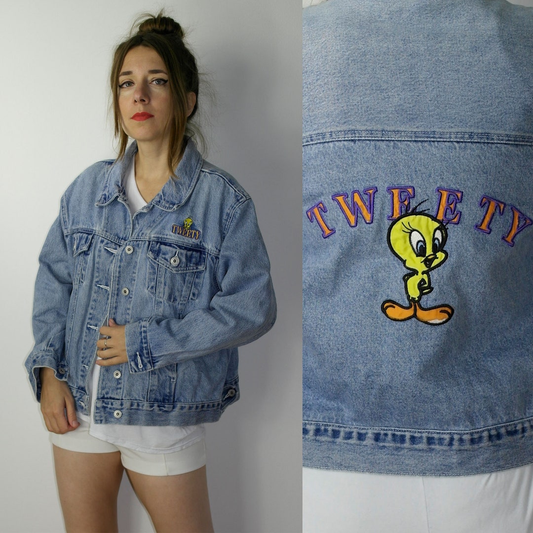 Tweety Bird デニムジャケット 新品タグ付き スパンコールとニコちゃん il_1080xN.5421315611_qjf4.jpg