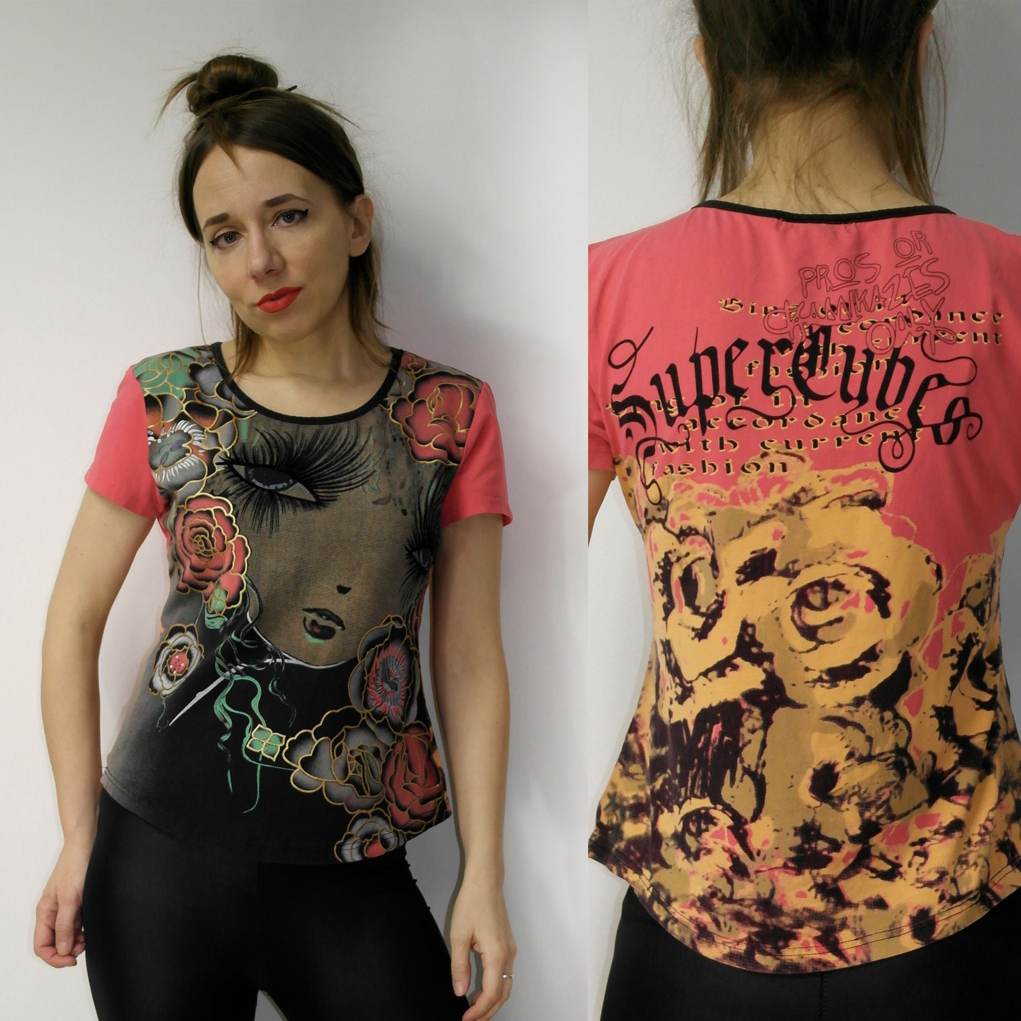 Custo Barcelona Graphic Vintage Retro Print T-shirt S90 - Etsy