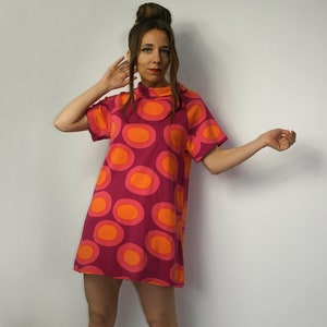 Marimekko Tunika Blau Weiss Polka Dot Muster Damen Grosse Xl Etsy