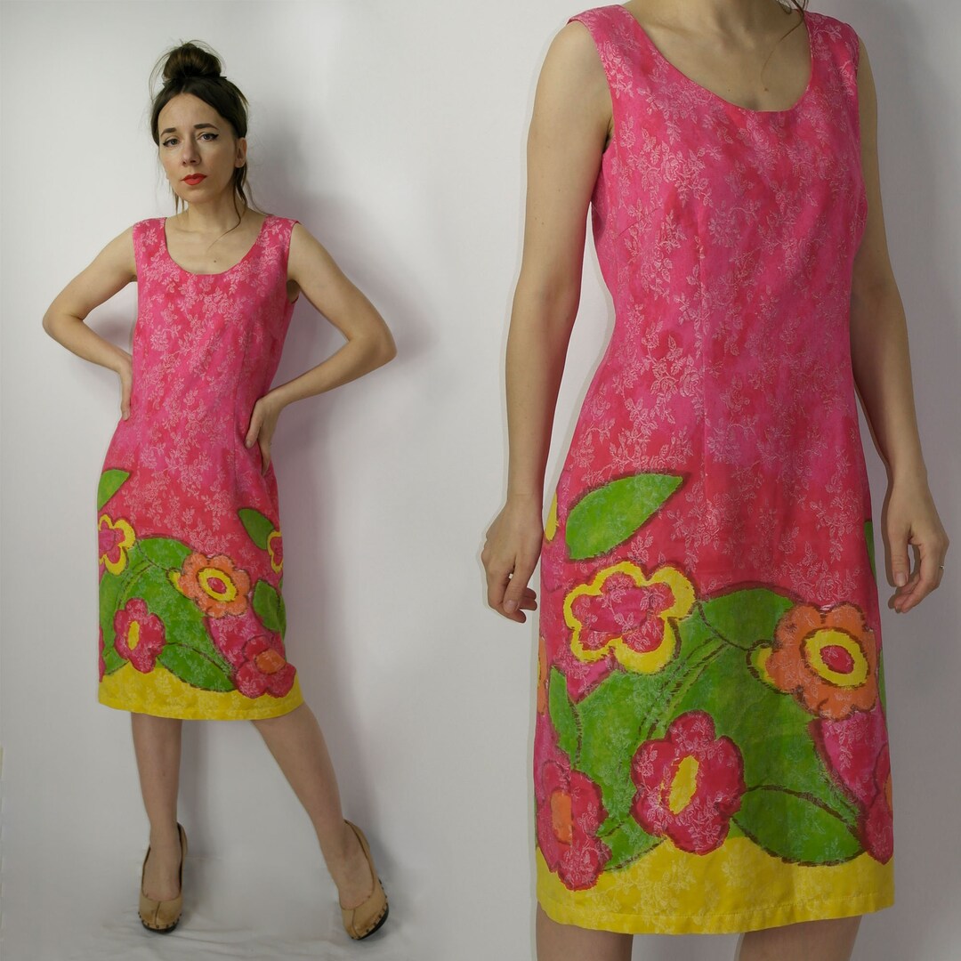 Vintage Oilily Lined Cotton Dress 7-8Y
