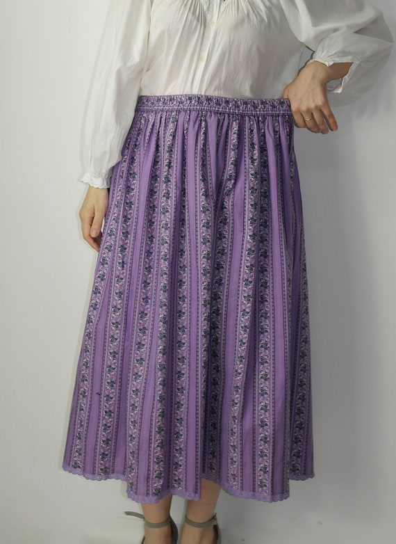 Trachten skirt / Floral octroberfest skirt / Mid … - image 6