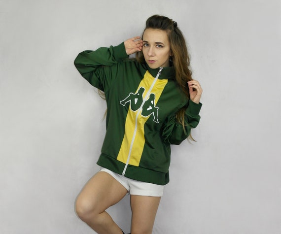 olive green kappa tracksuit