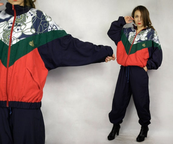 Vintage windbreaker jacket pants / Windbreaker Tra