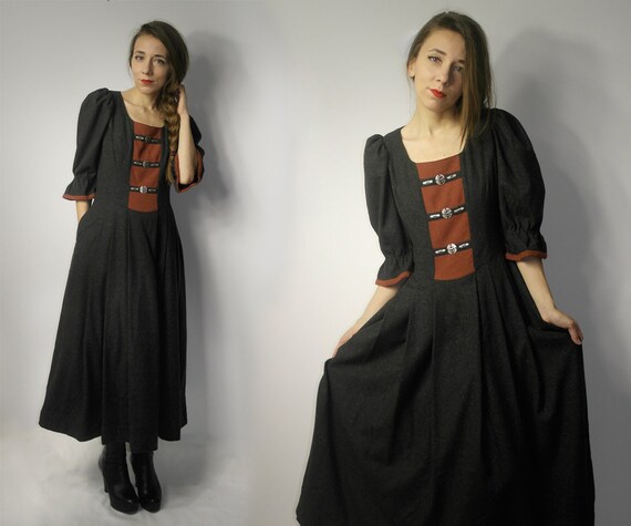 Trachten Dress / Dirndl Dress / Wool Dirndl trac