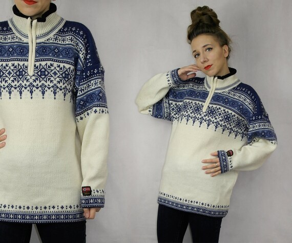 Norwegian wool sweater / Gjestal wool sweater / No