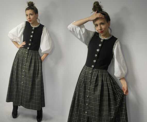 Trachten Dress / Dirndl Dress / Wool Dirndl trach