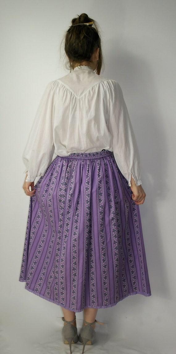 Trachten skirt / Floral octroberfest skirt / Mid … - image 7