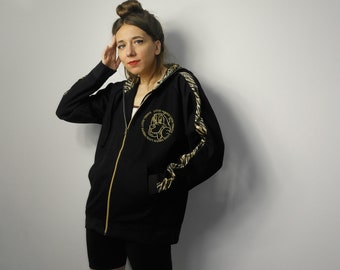 90s LOUIS VERSUS Track Jacket / Louis Black Hoodie Jacket