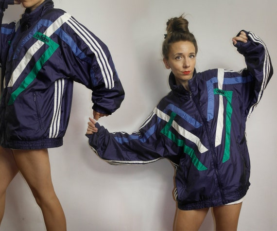 Vintage Adidas windbreaker / Color block Adidas /