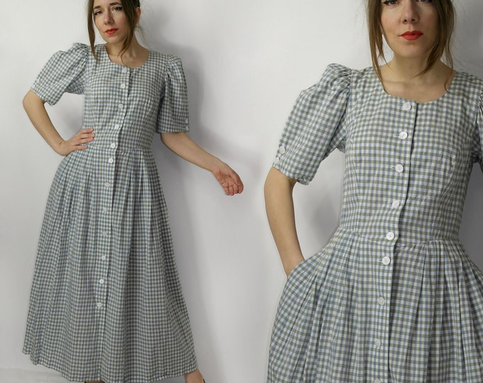 Dirdl Dress / Trachten Dress / Sonnblick Dress / Plaid Folk Dress ...
