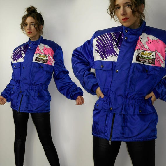 Vintage 90s M Robert MRT Racing Jacket Motorcross Motorcycle Racing Jacket Padded Italian Racing Moto Biker Jacket Size M Etsy Ireland