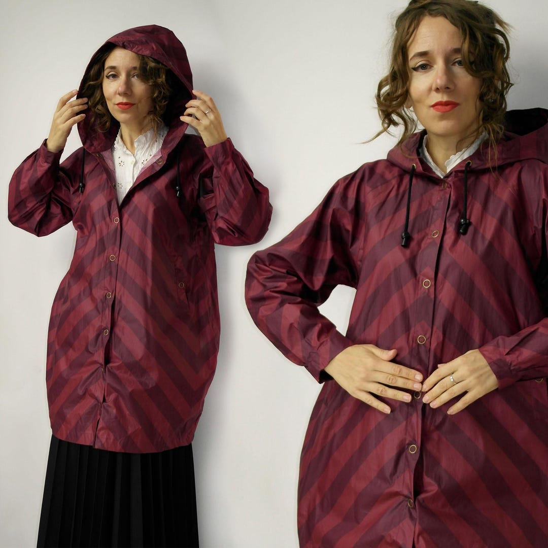 Gudrun Sjoden Fall Autumn Light Hooded Jacket / Striped Scandinavian