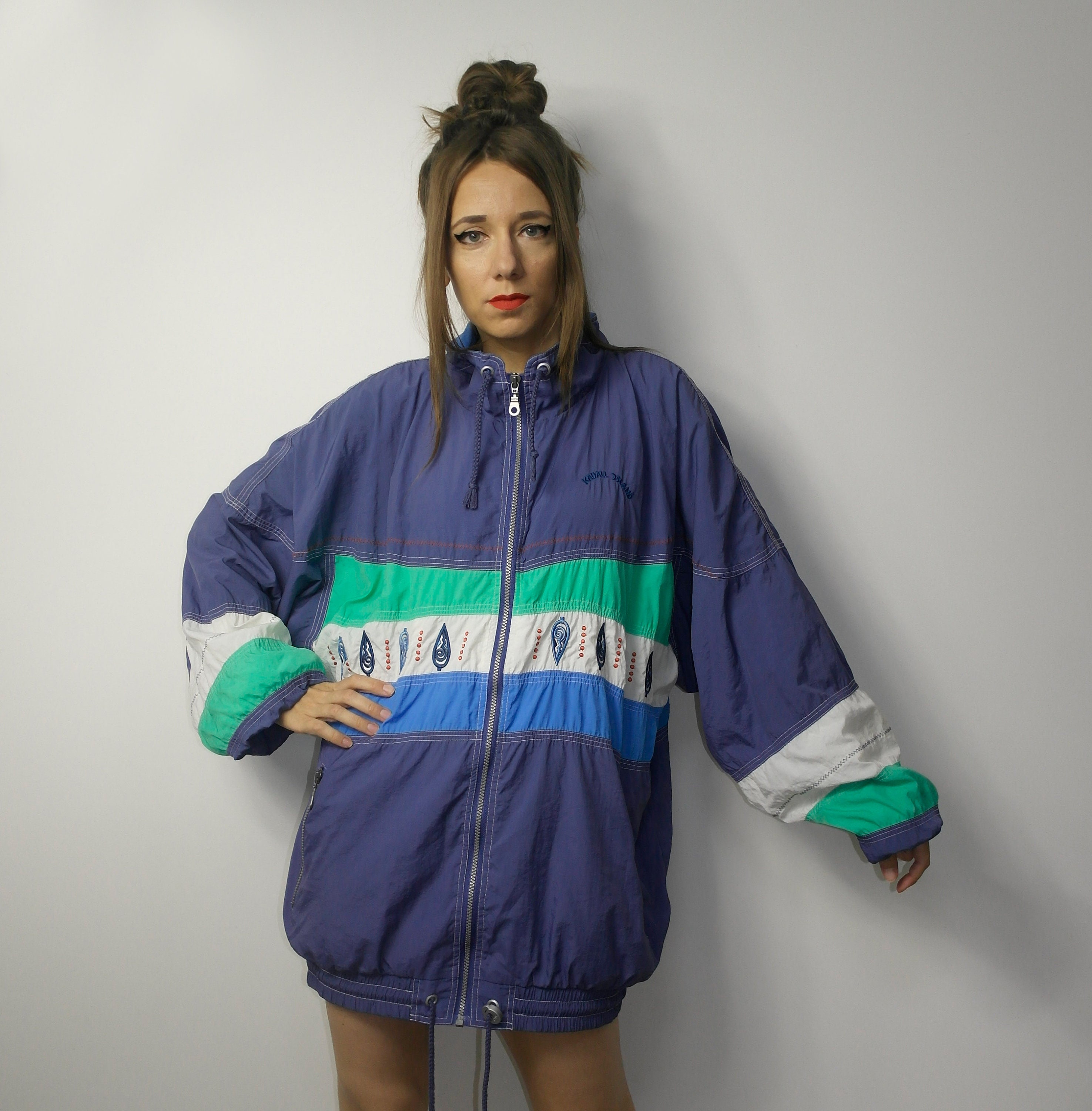 Vintage Windbreaker / Color Block 