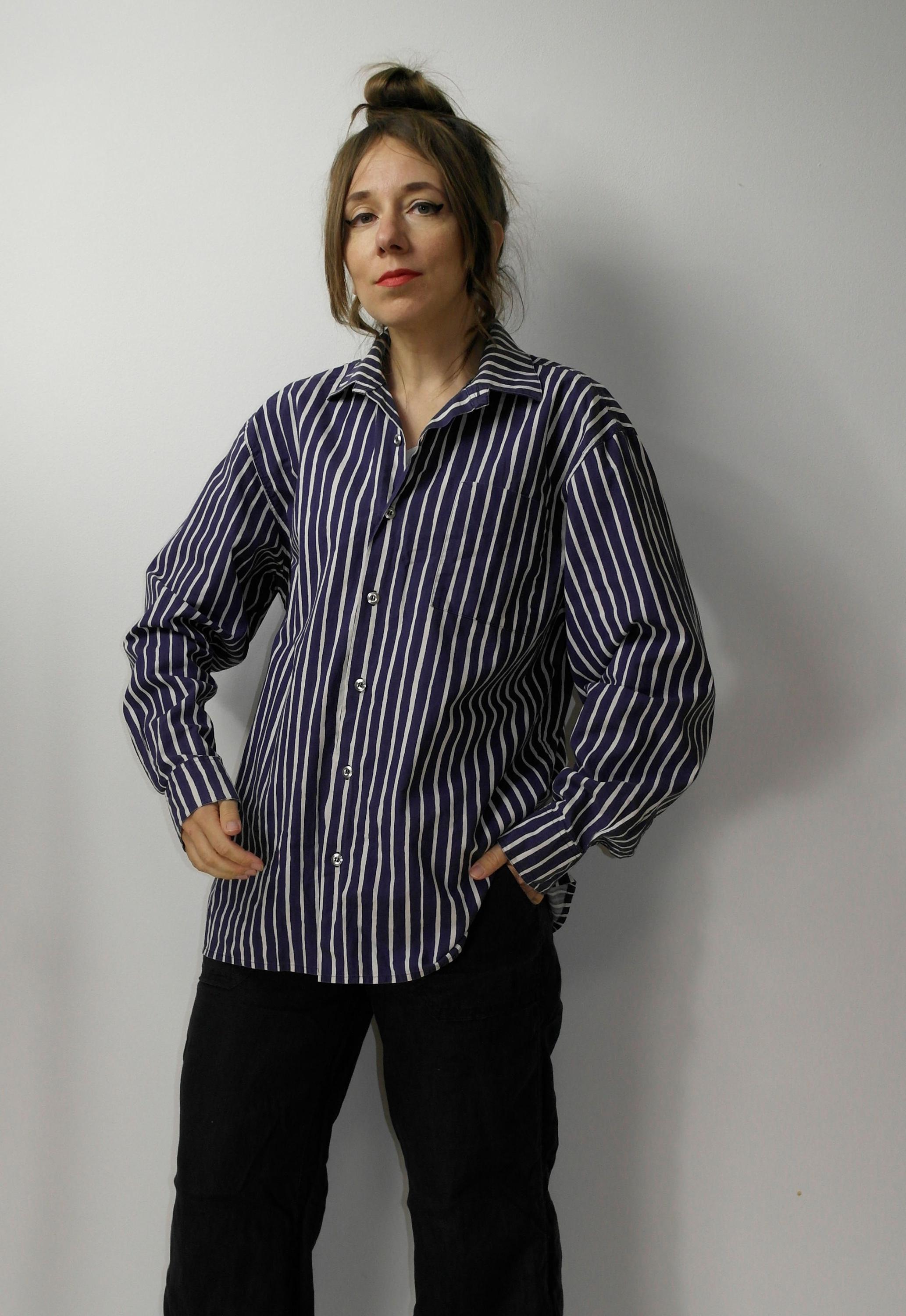 Vintage Marimekko Button Down Shirt / Marimekko Jokapoika Shirt