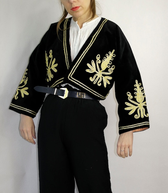 Vintage Velvet Eastern Style Jacket Turkish jacke… - image 3