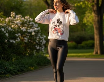 Vintage 80s Disney Mickey Mouse Sweatshirt – Made in France, Size S