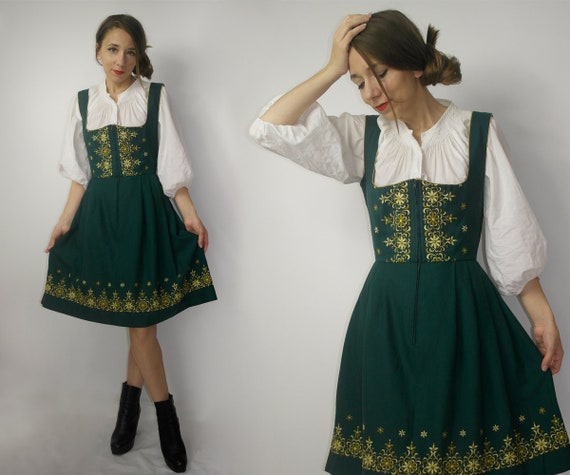 Trachten Dress / Dirndl Dress / Embroidered Dirnd