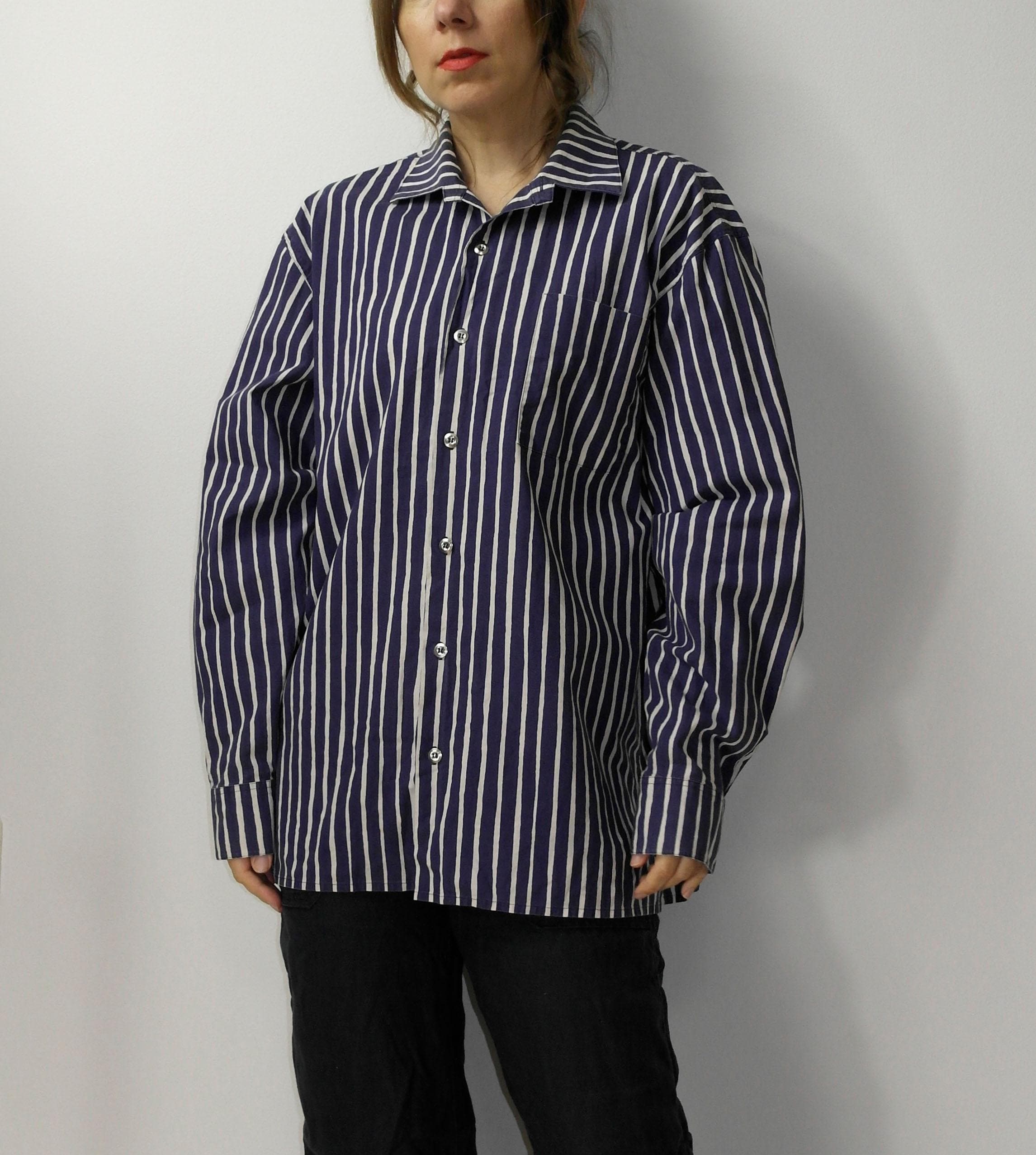 Vintage Marimekko Button Down Shirt / Marimekko Jokapoika Shirt