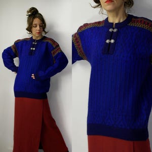 Norwegischer Wollpullover / Sportischer Wollpullover / Norwegischer Wollpullover / Norwegen Pullover / Wollpullover /