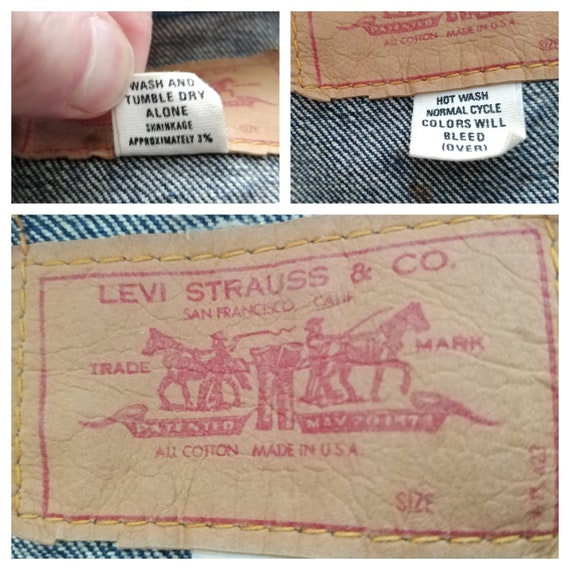 LEVIS Big E Late 60s Rare 526 Buttons Stamp Levis… - image 2