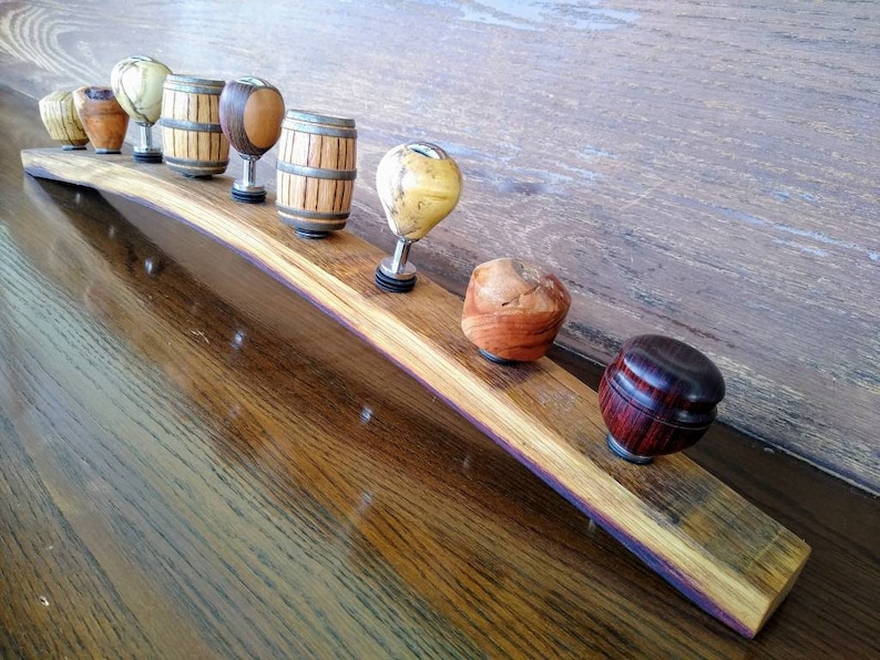 Bottle Stopper Display Stand. Made From Authentic Wine Barrel Etsy