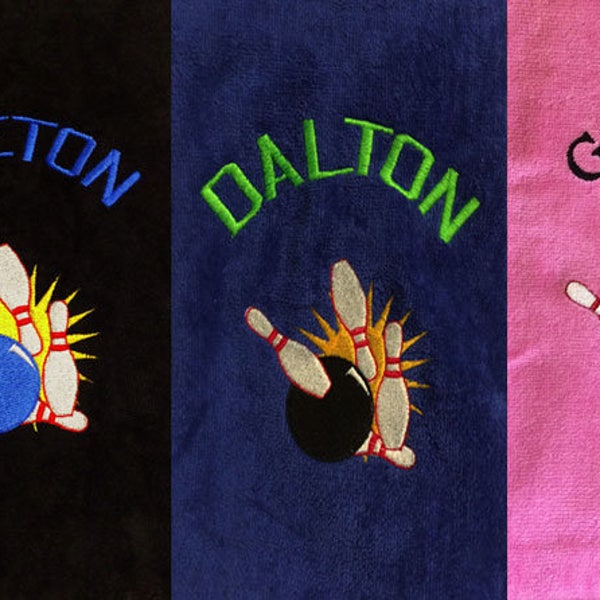 Custom Bowling Towel Etsy
