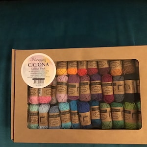 Scheepjes “ Catona “ colour pack ( 109 x  10g balls)