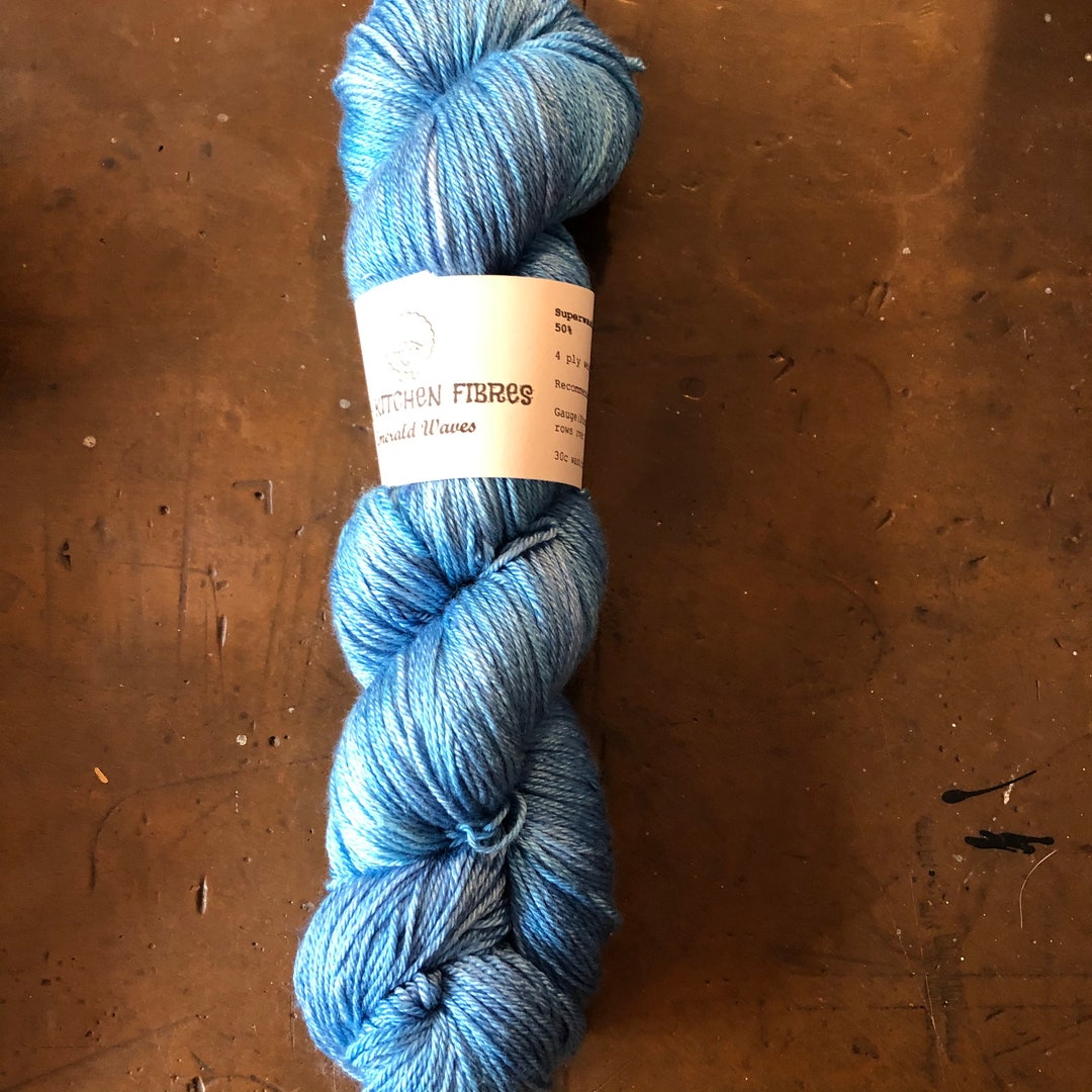 Kosy Kitchen Fibres 50/50 Merino / Silk Yarn Etsy