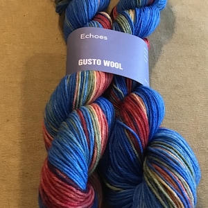 Gusto Wool Handpainted “Echos “ by Uerth Yarn