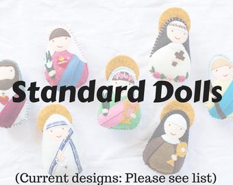 FEMALE Saint Doll: Christmas, First Holy Communion, Catholic toys, Felt doll, Easter basket, Birthday, Baby shower, Baptism