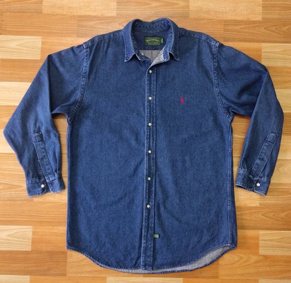 ralph lauren denim shirt vintage