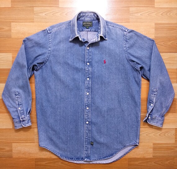 ralph lauren denim shirt vintage