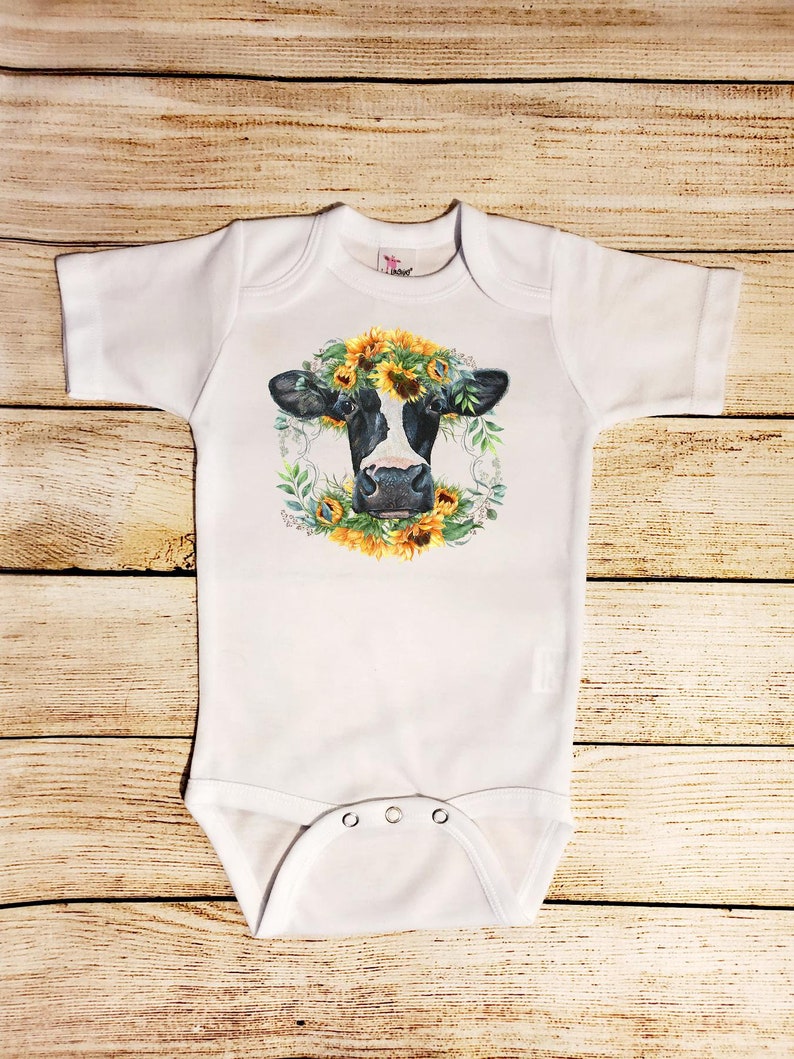 Western Baby Clothes Baby Girl Outfit Sunflowers Baby Etsy
