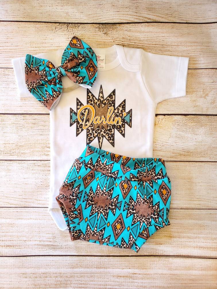 littlebittybritches1 Baby Girl Outfit - Country Girl Baby - Baby Girl Summer Outfit - Newborn Girl Outfit - Baby Girl Clothes - Western Baby Clothes - Cowgirl