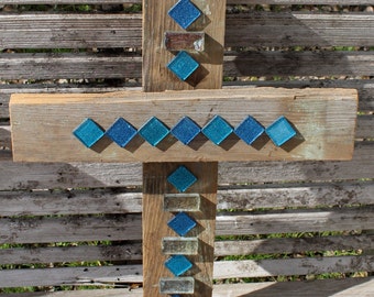 Decorative crosses, rustic cross wall decor, stained glass, unique wall crosses, decorative wall cross, reclaimed wood, stained glass cross