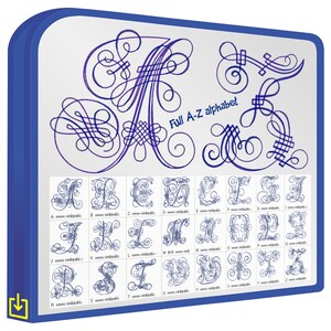 Alfabeto Dorado Capital Flores Boda Cojines Bordados Matrices Tambien incluye software para visualizar los bordados