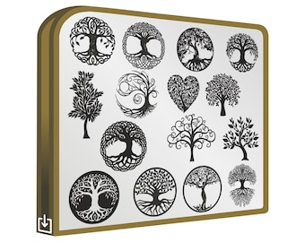 Arbol de la vida set 15 Diseños Separados Bordados Patrones Brother para maquinas de bordar incluye software visor convertidor