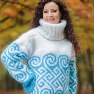 Mohair Sweater, Nordic Sweater, Cable Knit Jumper, Fair Isle Sweater, Hand Knit Women Sweater, Icelandic Sweater, Man sweater, gift ideas