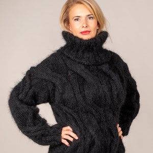 Chunky Sweater, thick Mohair Sweater, Men sweater, bulky Sweater, knit Jumper, Turtleneck sweater, ski jumper, Winter Sweater, Knit Pullover