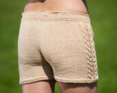 Knit booty shorts, Knit Summer Shorts, Beach Shorts, Cotton Pants, Knit Underwear, Unisex leggings, Hand knit shorts, Knit pants, Beachwear