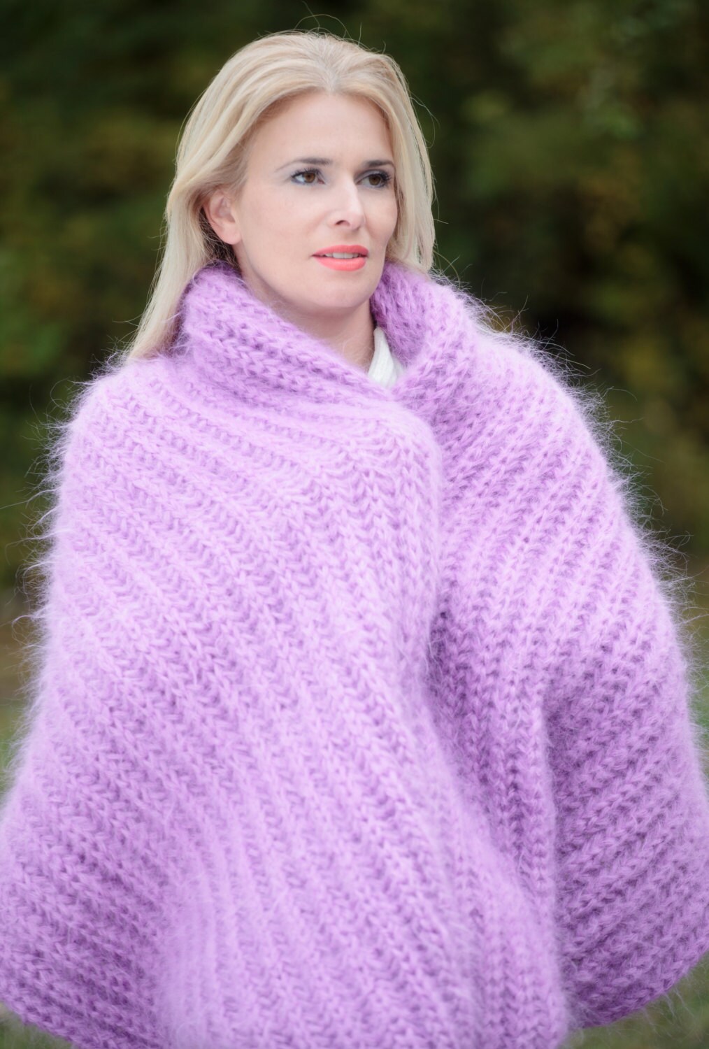 Knit Blanked Scarf Mohair Scarf Mohair Wrap Fluffy Mohair - Etsy UK